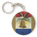 Bald Eagle, Olive Branches and Liberty Bell Key Chains