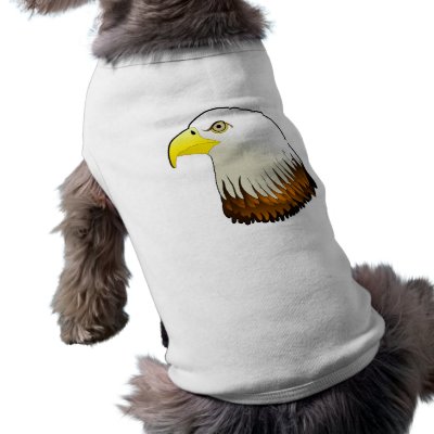 Bald Eagle Powerful Bird of Prey Pet Clothes by kittasgraphics