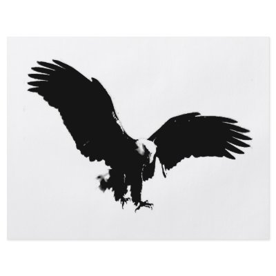 Bald Eagle Silhouette Flyer by made_in_atlantis