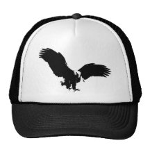 Bald Eagle Silhouette Mesh Hat