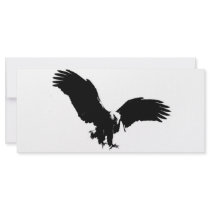 Bald Eagle Silhouette Rack Cards