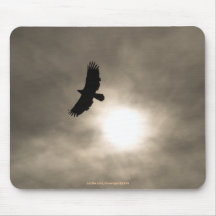 Bald Eagle & Sun Motivational Mousepad