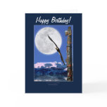 Bald Eagle, Totem Pole & Super Moon Birthday Cards