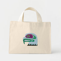 Bald Eagle Totem Tote Bags