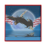BALD EAGLE & US FLAG Patriot Series magnets