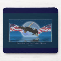 BALD EAGLE & US FLAG Patriot Series Mousepads