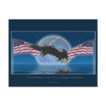 BALD EAGLE & US FLAG Patriot Series Post Cards