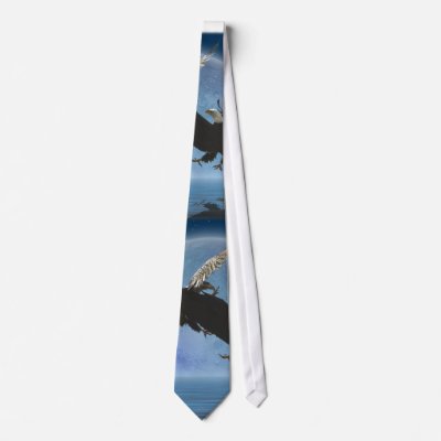 BALD EAGLE & US FLAG Patriot Series Neckwear by RavenSpiritPrints