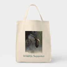 BALD EAGLE & WATER FALL Tote Bag