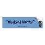 Bald Eagle Weekend Warrior Bumper Sticker