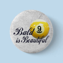 Bald is Beautiful buttons