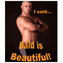 "Bald is Beautiful" Ladies tank top t-shirts