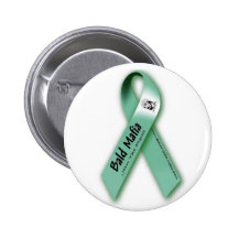 Bald Mafia-'Join The Fight'  Pin - Teal