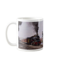 Baldwin 4-8-0, No. 76, leaves Bogota station, Colo Coffee Mugs
