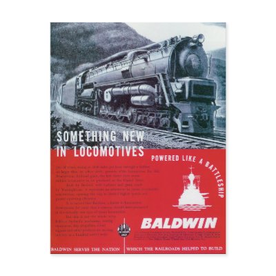 Baldwin Locomotive S-2 Steam Turbine Locomotive Post Card by stanrail