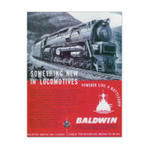 Baldwin Locomotive S-2 Steam Turbine Locomotive Post Card