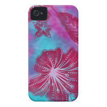 Bali Flower Batik Tropical Casemate iPhone 4 Case