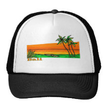 Bali, Indonesia Mesh Hat