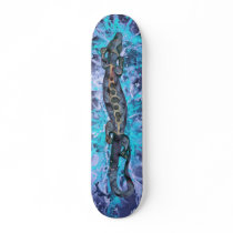BALI lizard blue | blue splatter Skate Board Deck