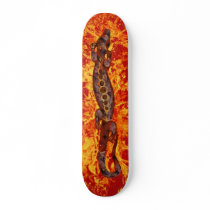 BALI lizard red | fire red splatter Skate Board Decks