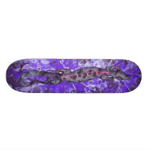 BALI lizard violet | violet splatter Skate Boards