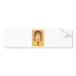 Bali mask of Rama bumper stickers