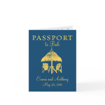Bali Passport Wedding Invitation Greeting Cards