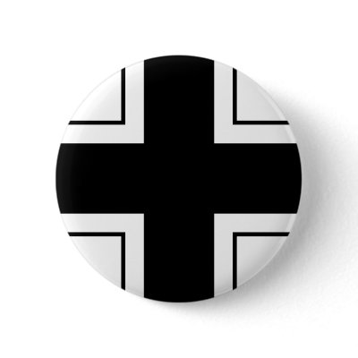 BalkenKreuz on white Pinback Button by operatorchan
