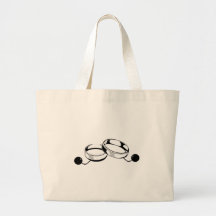 Ball and Chain Wedding Rings Bag
