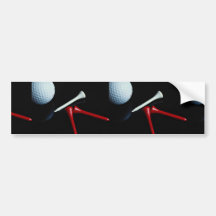 Ball and tees bumper sticker