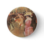 Ball at the Moulin Rouge by Toulouse Lautrec Pinback Button
