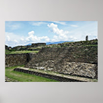 Ball Court From Archaeological Zone Of Monte Alban Poster