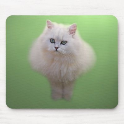 Ball of fluff kitten mouse mats by laureenr