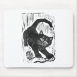 Ball of Yarn - block print mousepads