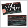 ball of yarn knitting crochet crafts business card