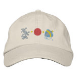 Ball, Top and Jacks embroidered hats