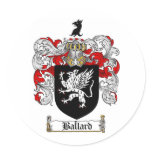 BALLARD FAMILY CREST -  BALLARD COAT OF ARMS stickers