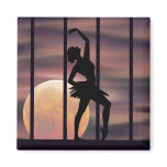 Ballarina at Sunset Refrigerator Magnet