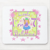 Ballerina 7th Birthday Mouse Pads
