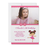 Ballerina Birthday Girl invitations