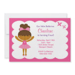 Ballerina Birthday Party Invitation