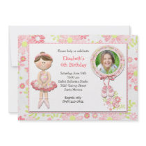 Ballerina Birthday Party Invitation