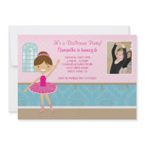 Ballerina Birthday Party Invitation