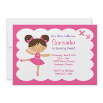 Ballerina Birthday Party Invitation