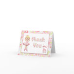 Ballerina Birthday Party Thank You Card