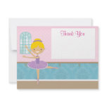 Ballerina Birthday Party Thank You Card Personalized Invite