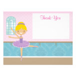 Ballerina Birthday Party Thank You Card Personalized Invitations