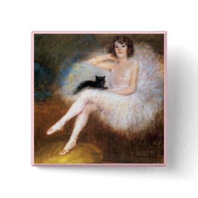 Ballerina & Black Cat Buttons by VintagePets