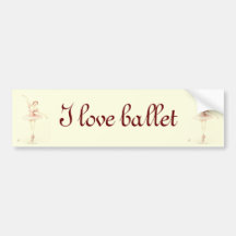 Ballerina Bumper Sticker