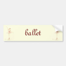 Ballerina Bumper Stickers